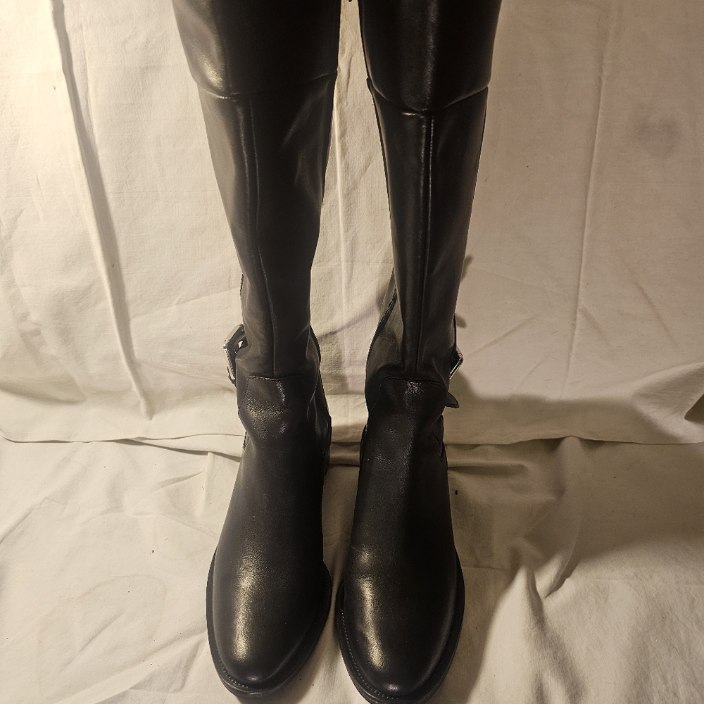 Carolina Herrera Leather Riding Boots